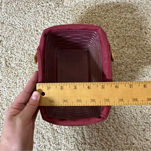 Longaberger 2003 Little Market Basket with Paprika Red Liner - Picture 8 of 9